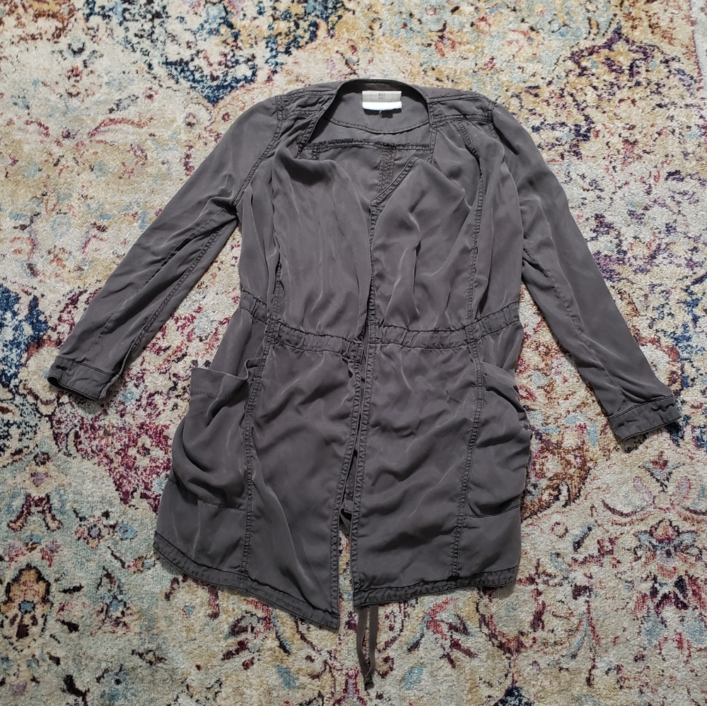 Anthropologie Hei Hei Melita Draped Jacket Green Gray Size Small